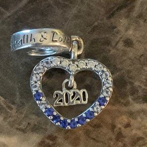 PANDORA 2020 New Year Dangle Charm S925 ALE Happiness, Health and Love Lmt EDT.